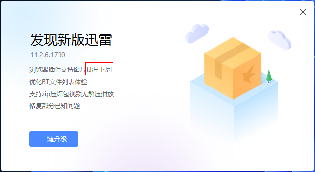 迅雷11.2.6.1790更新提示这么草率吗？