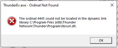 4445 libcurl.dll  错误提示