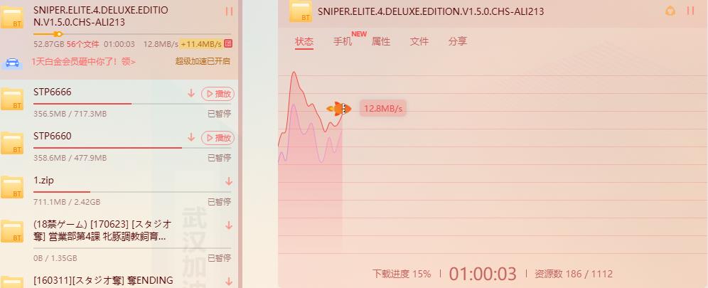 为什么资源数一开始好几百 几分钟资源数就一个也没有了