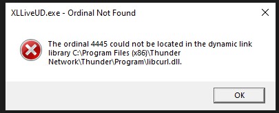 4445 libcurl.dll  错误提示