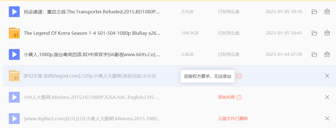 迅雷得不到版权？