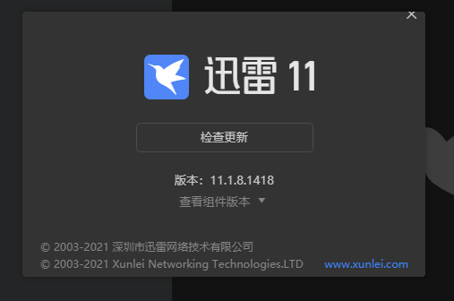 迅雷11弹窗界面配适有问题